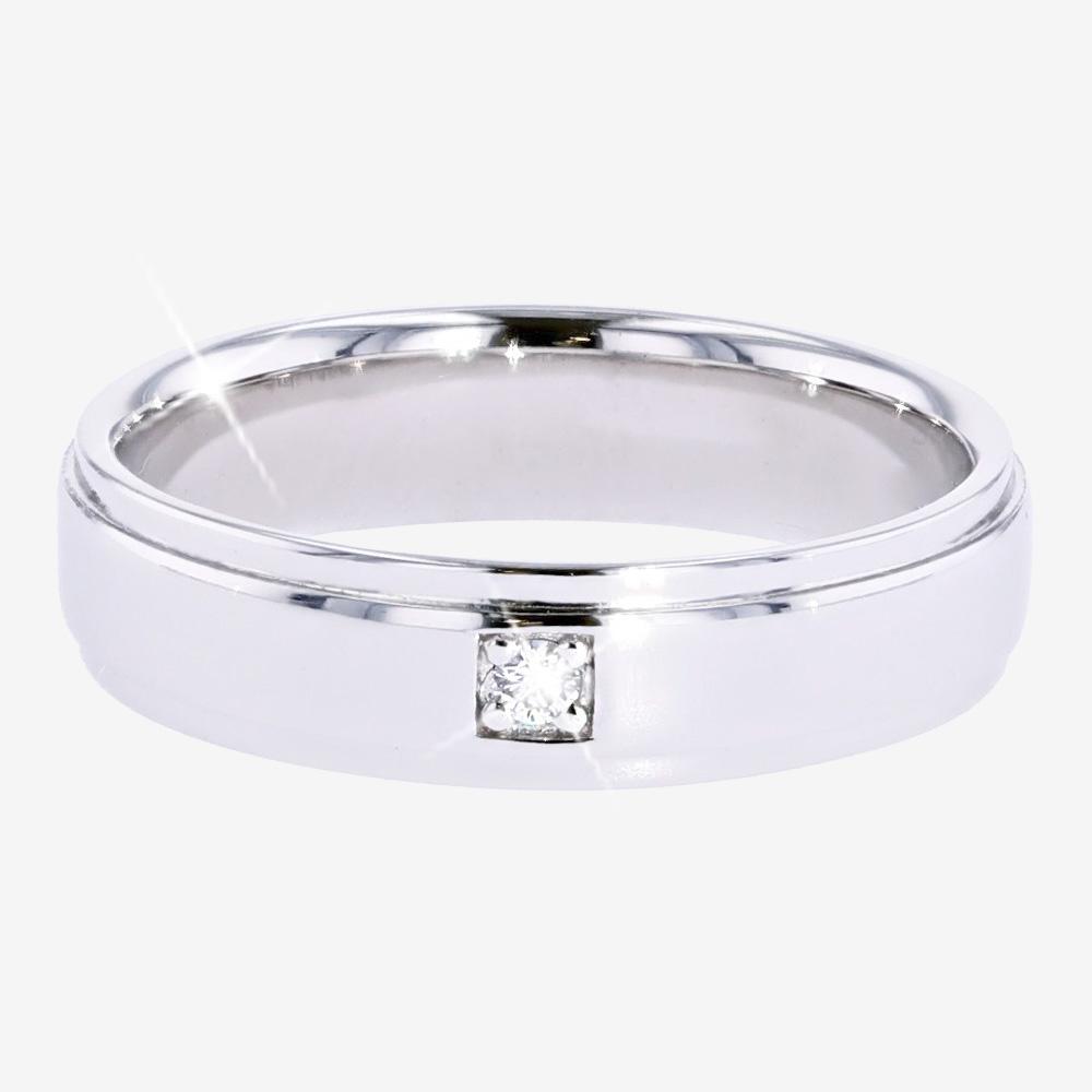 Silver Real Diamond Lab Grown Ladies Band Warren James