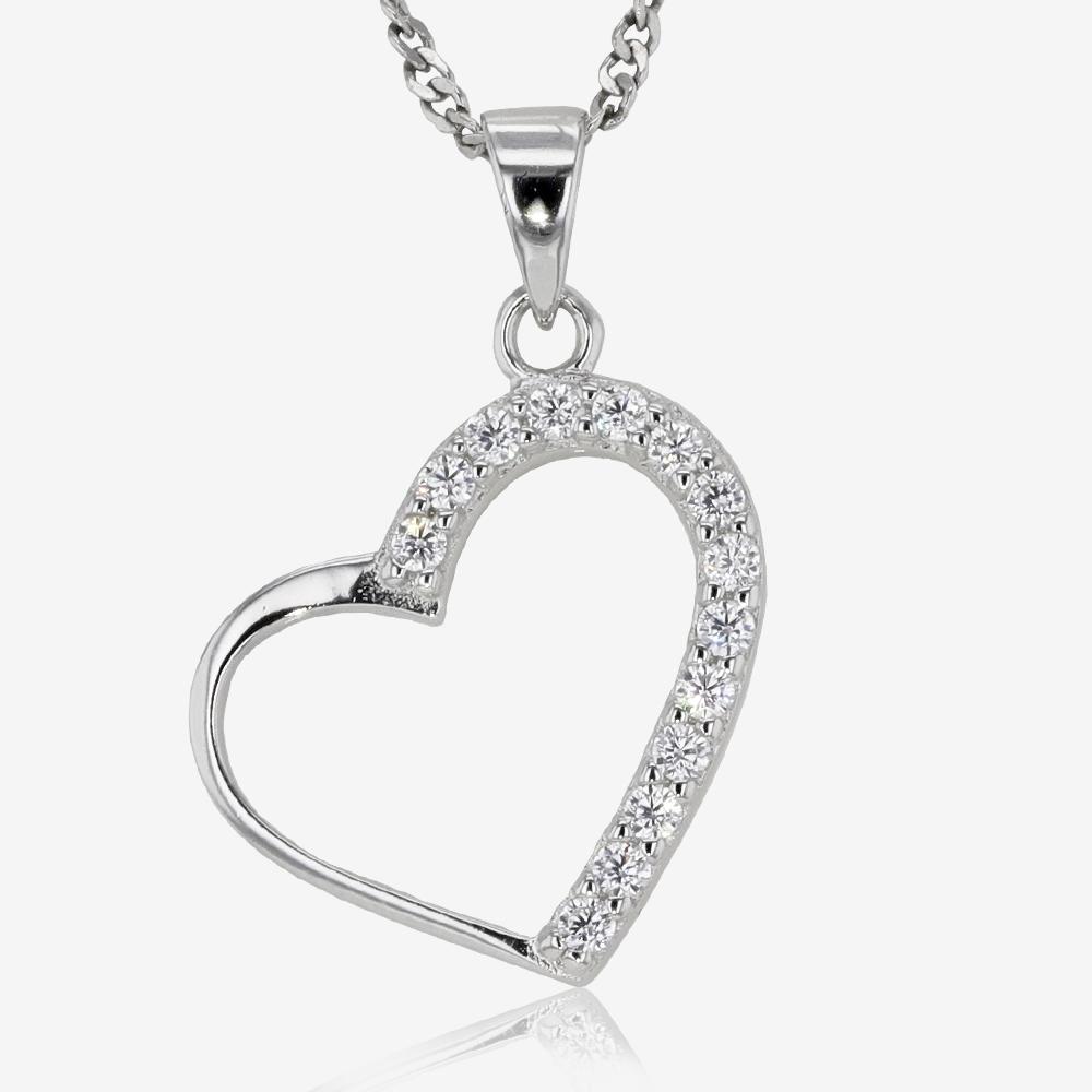 Discover 151+ open heart necklace silver - songngunhatanh.edu.vn