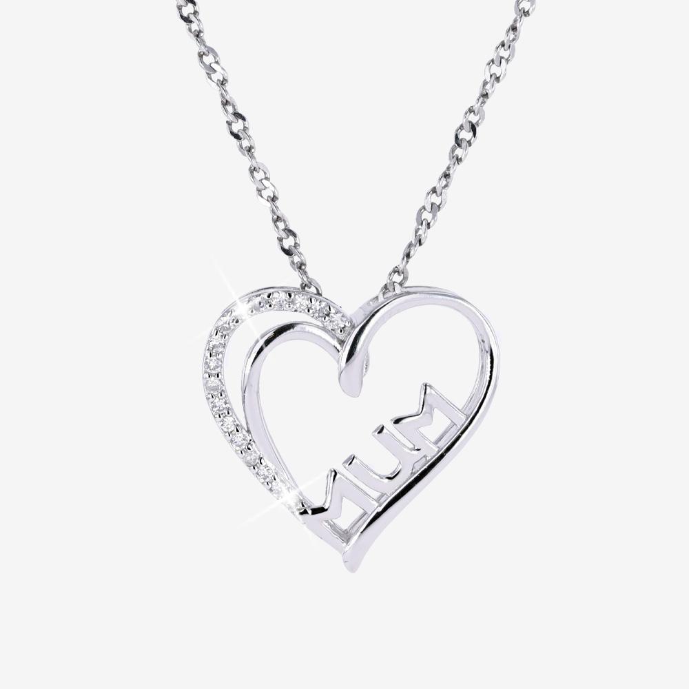 Cute Warren James Silver Open Heart Necklace - 925 | eBay