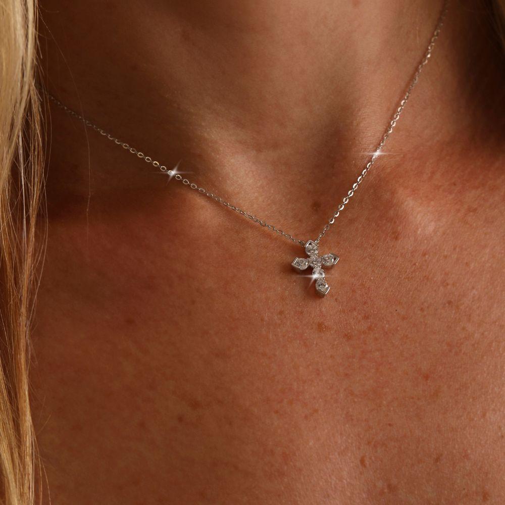 Cross Pendant Warren James Sterling Silver Necklace Sterling