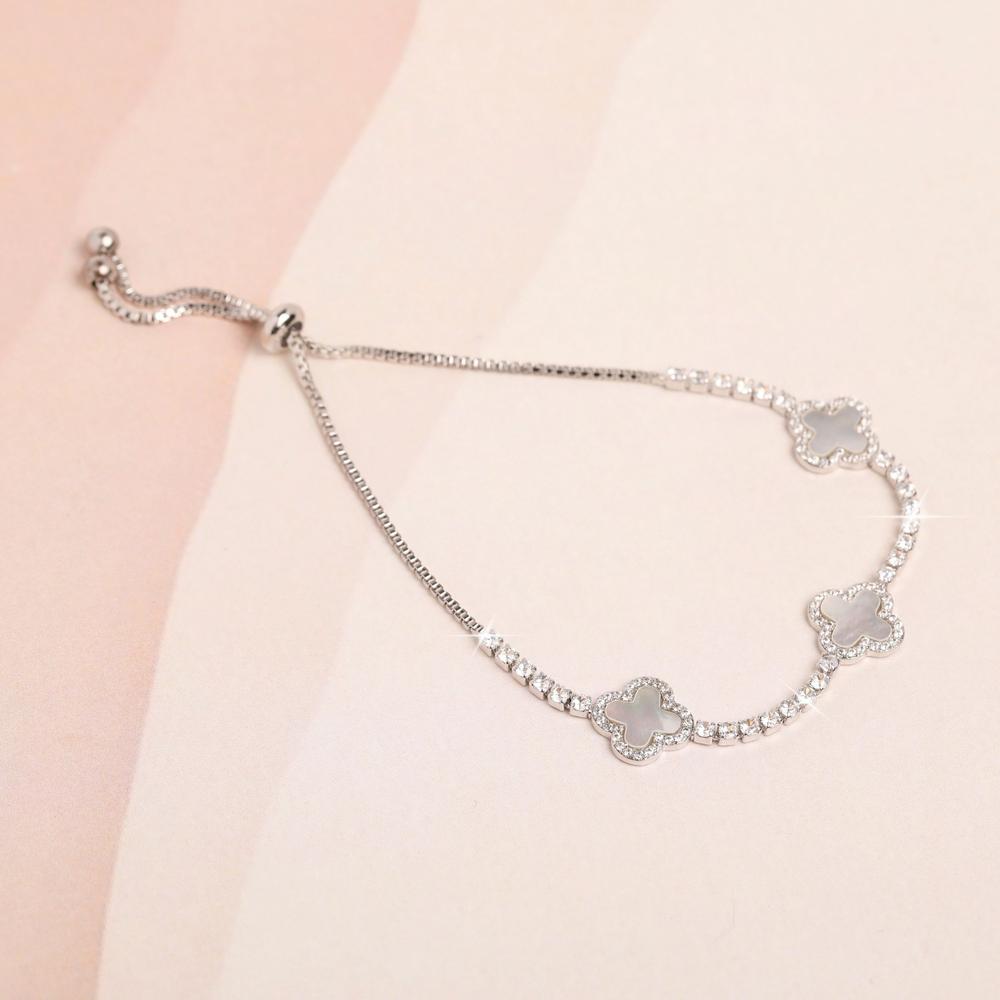 Bracelet Mum Necklace Warren James Mother Of Pearl Tennis Style