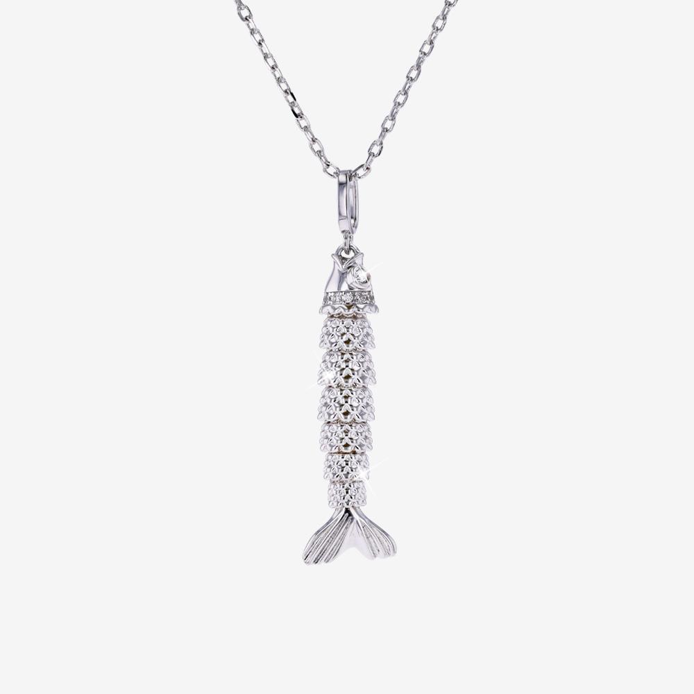 Articulated Fish Necklace, 40mm