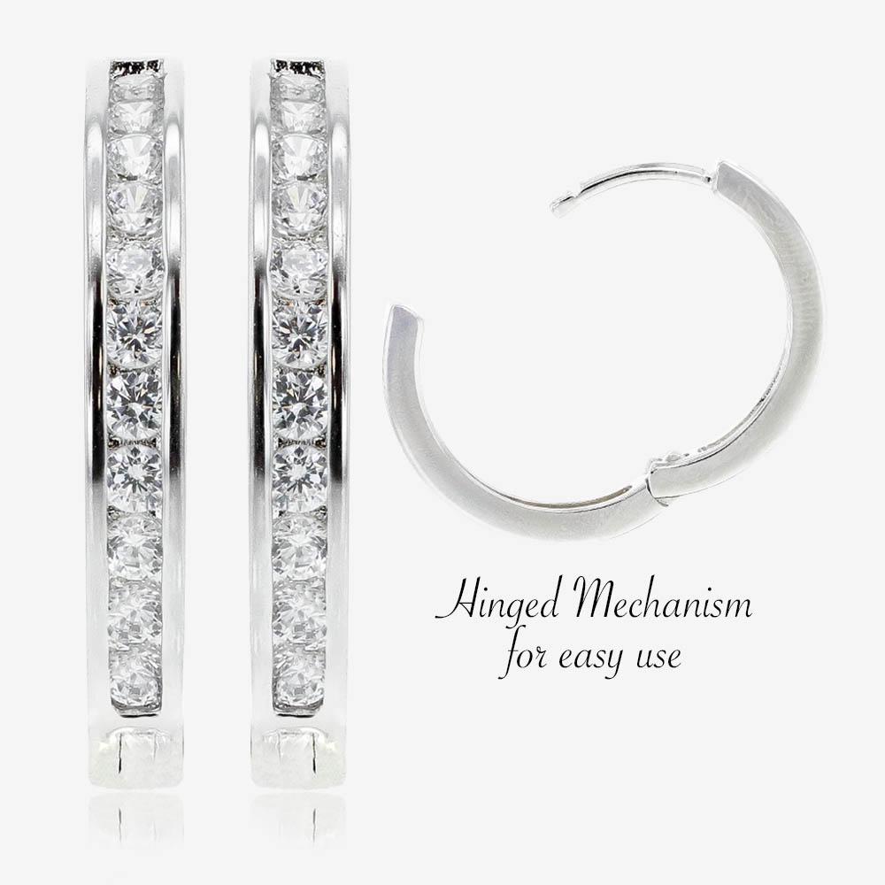 Small silver hoop earrings warren james Clearance