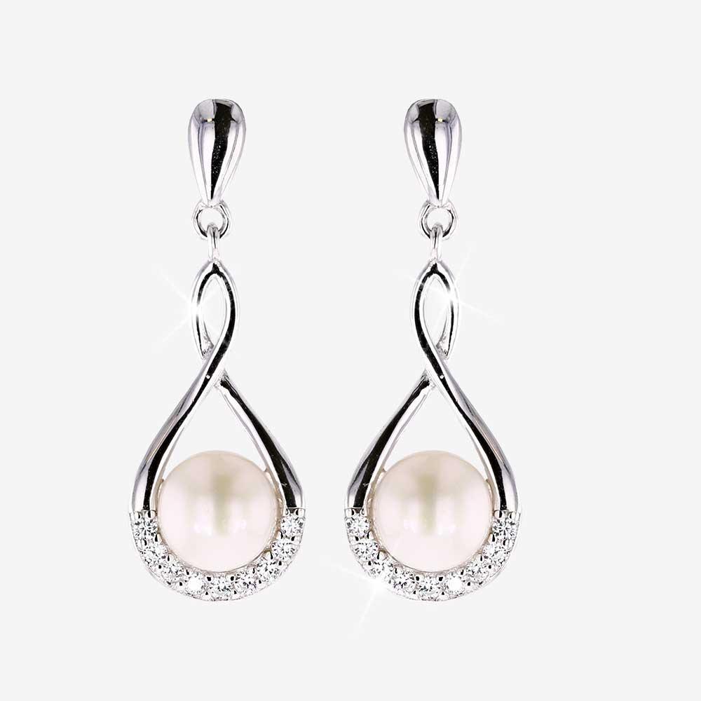 Discover 72+ sterling silver pearl earrings uk super hot - esthdonghoadian