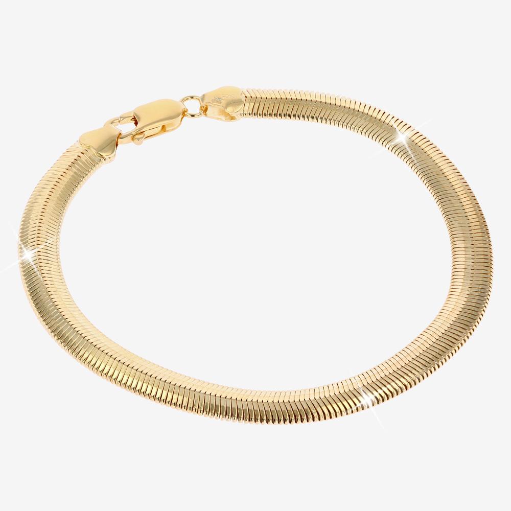 18ct Gold Vermeil On Silver Silk Chain Bracelet
