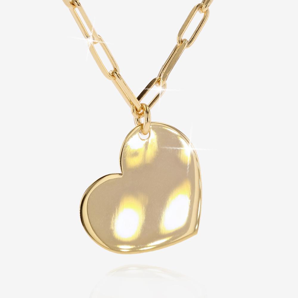 18ct Gold Vermeil on Silver Heart Necklace Warren James