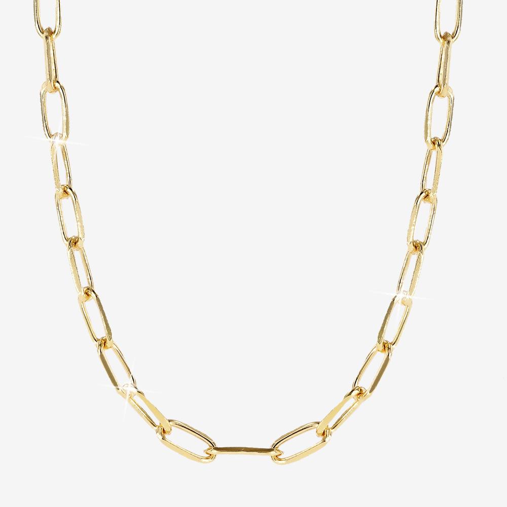 Petra Class Handmade 22k Gold Heavy Round Paper Chain Link Necklace For  Sale at 1stDibs | paper chain necklace, paperchain necklace, paper link  chain