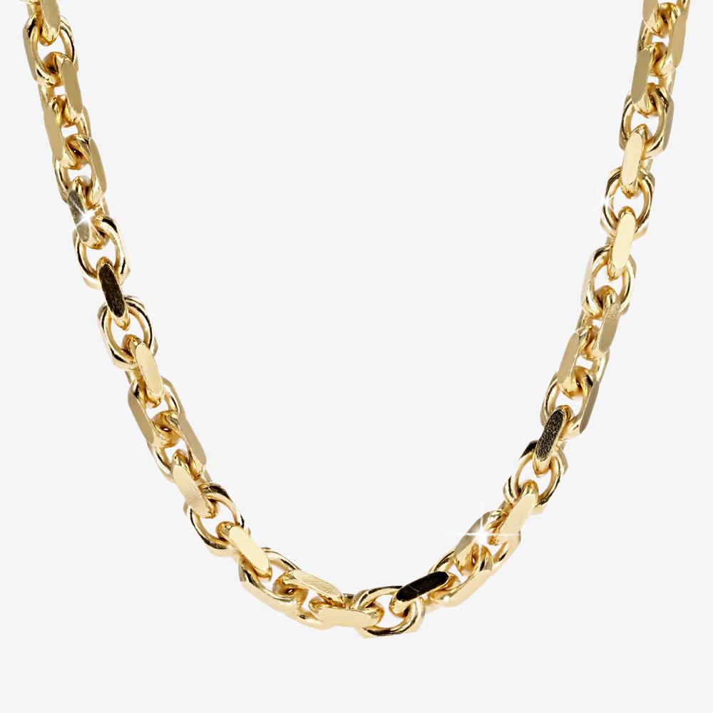 10K White Gold Figaro Link Bracelet – Shalimar Custom Jewelers
