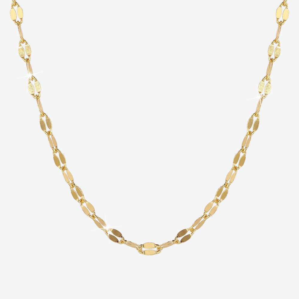 18ct Gold Vermeil on Silver Sparkle Mirror Chain Warren James