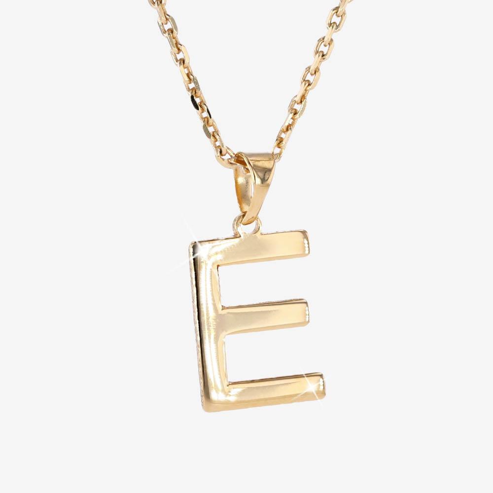 GINA Letter Necklace Gold, Delicate Letter Necklace Solid Gold - Etsy UK | Letter  necklace, Solid gold necklace, Gold necklace