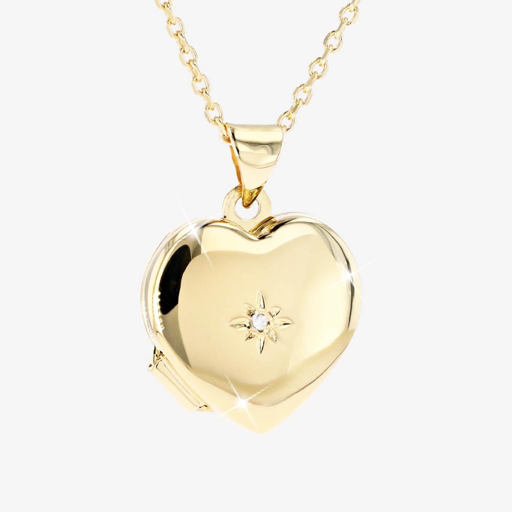 9ct Gold Diamond Mum Necklace, £99 at Warren James