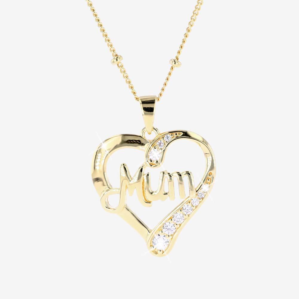 A Mum Charm Necklace Gold – Beautiful Moments Jewellery