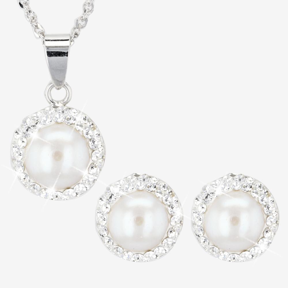 Luna Pearl Pendant Necklace and Earrings Set – PEARL-LANG®