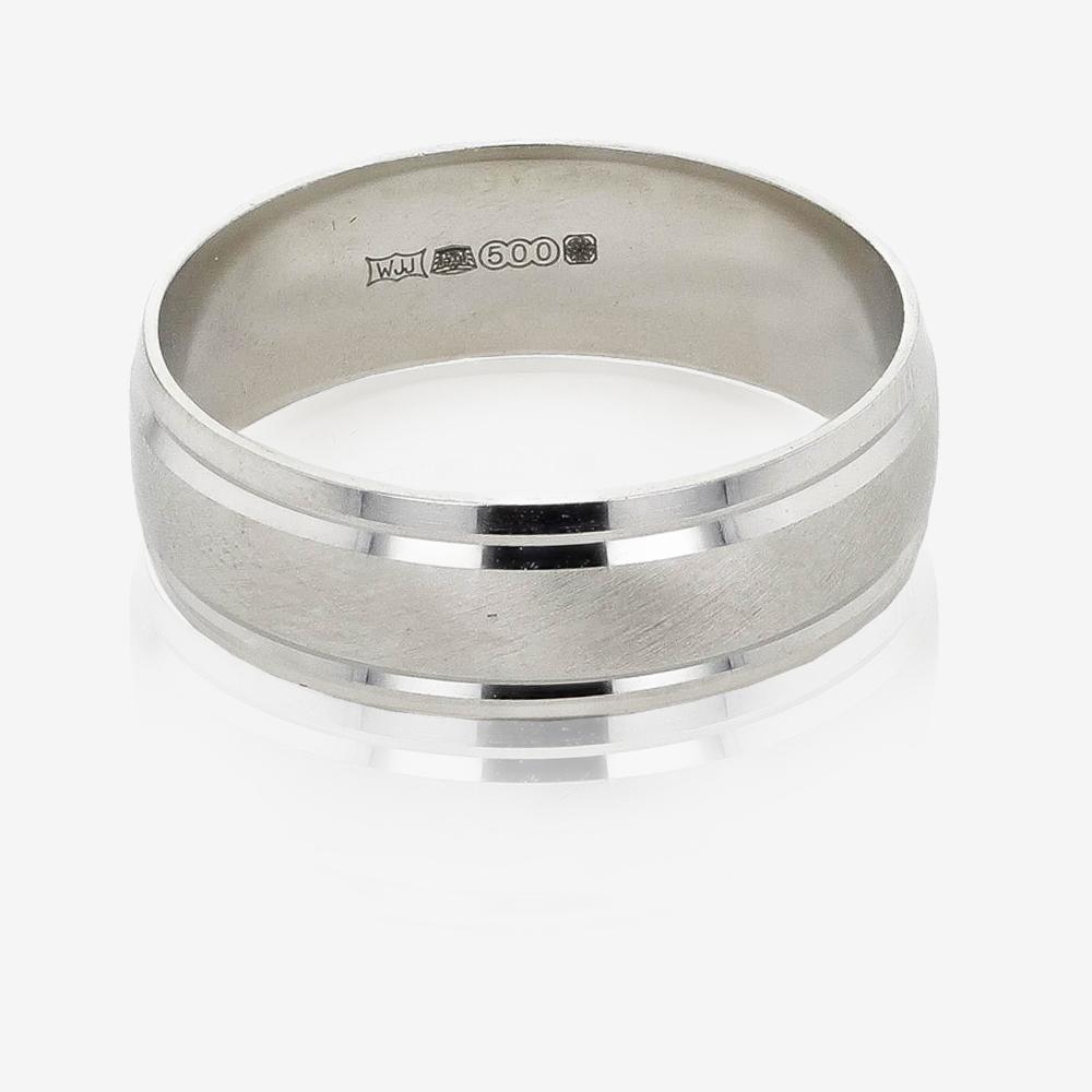 Palladium Mens Luxury Weight Wedding Ring at Warren James