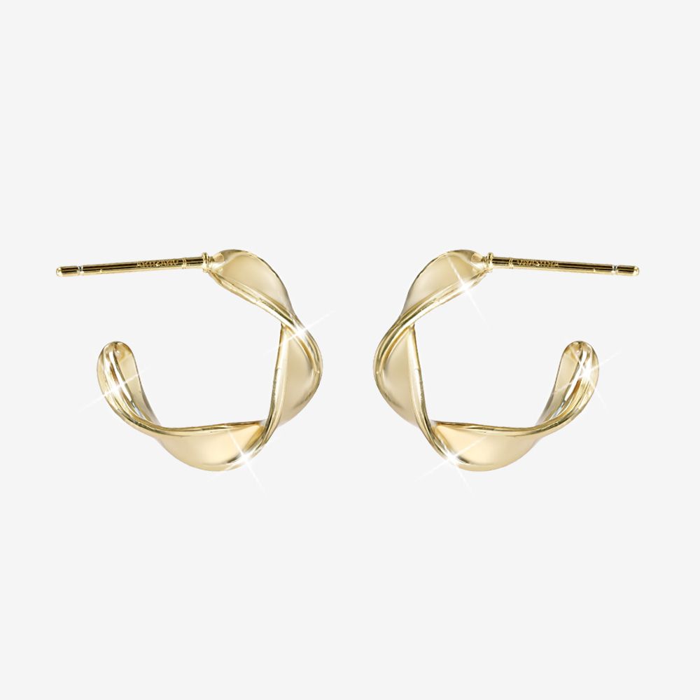 Exclusive Designer Sculpted Band Earrings