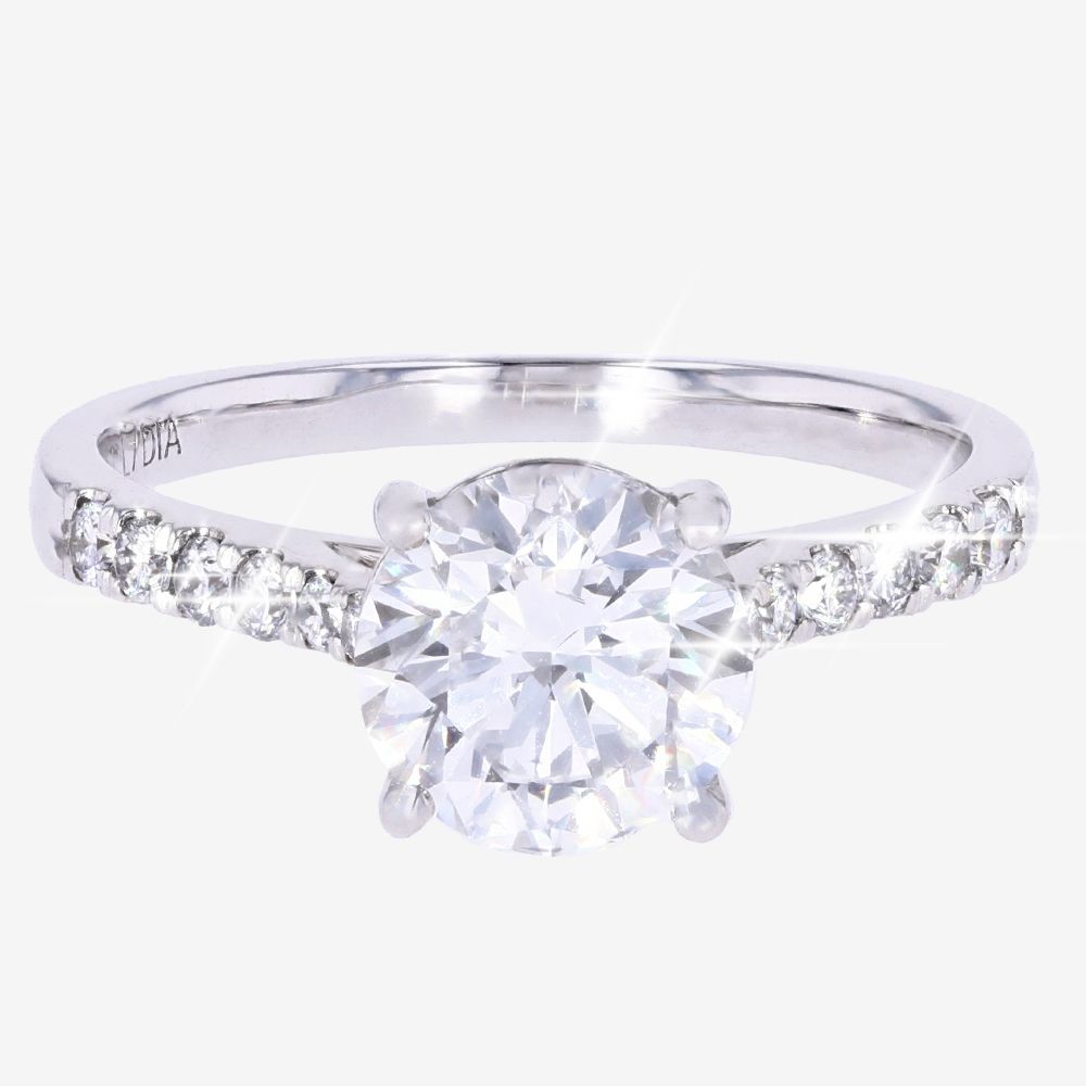 18ct White Gold Lab-Grown Diamond Solitaire 2.00ct