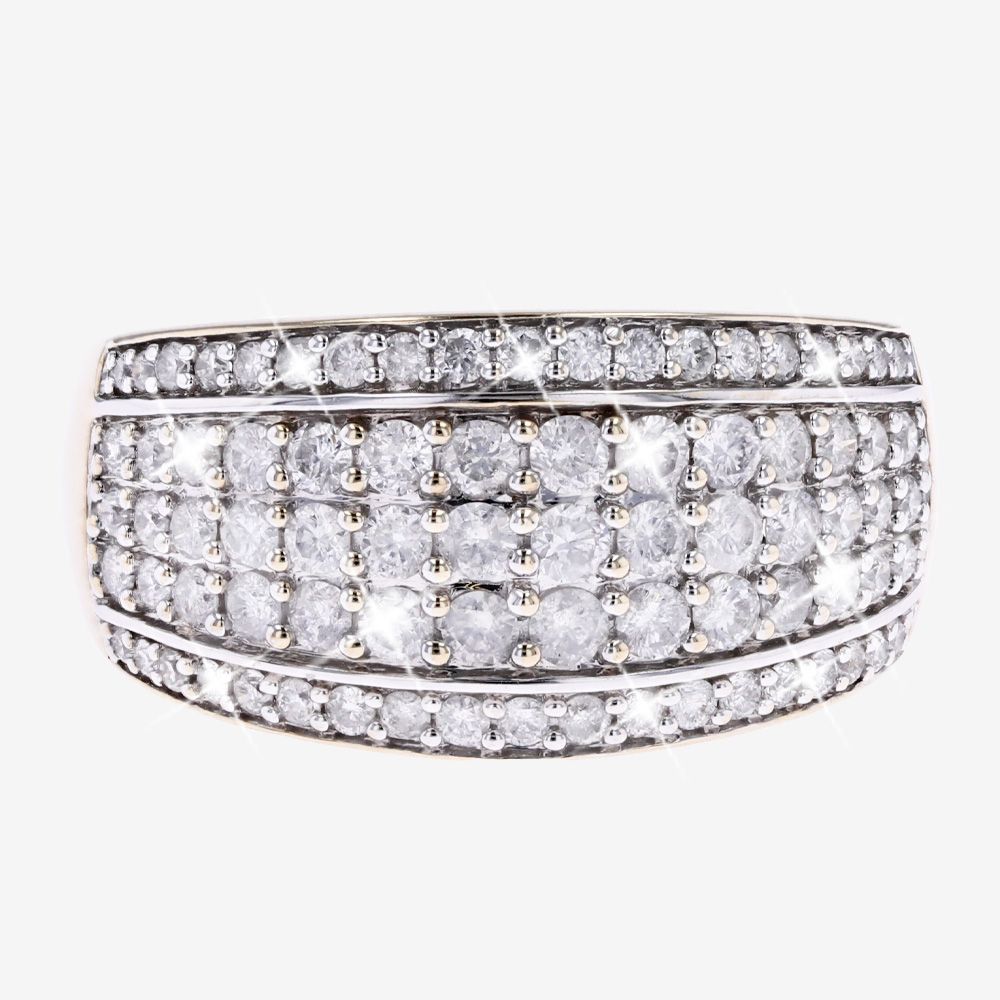 Certificated Diamond Cluster Ring 1.00ct