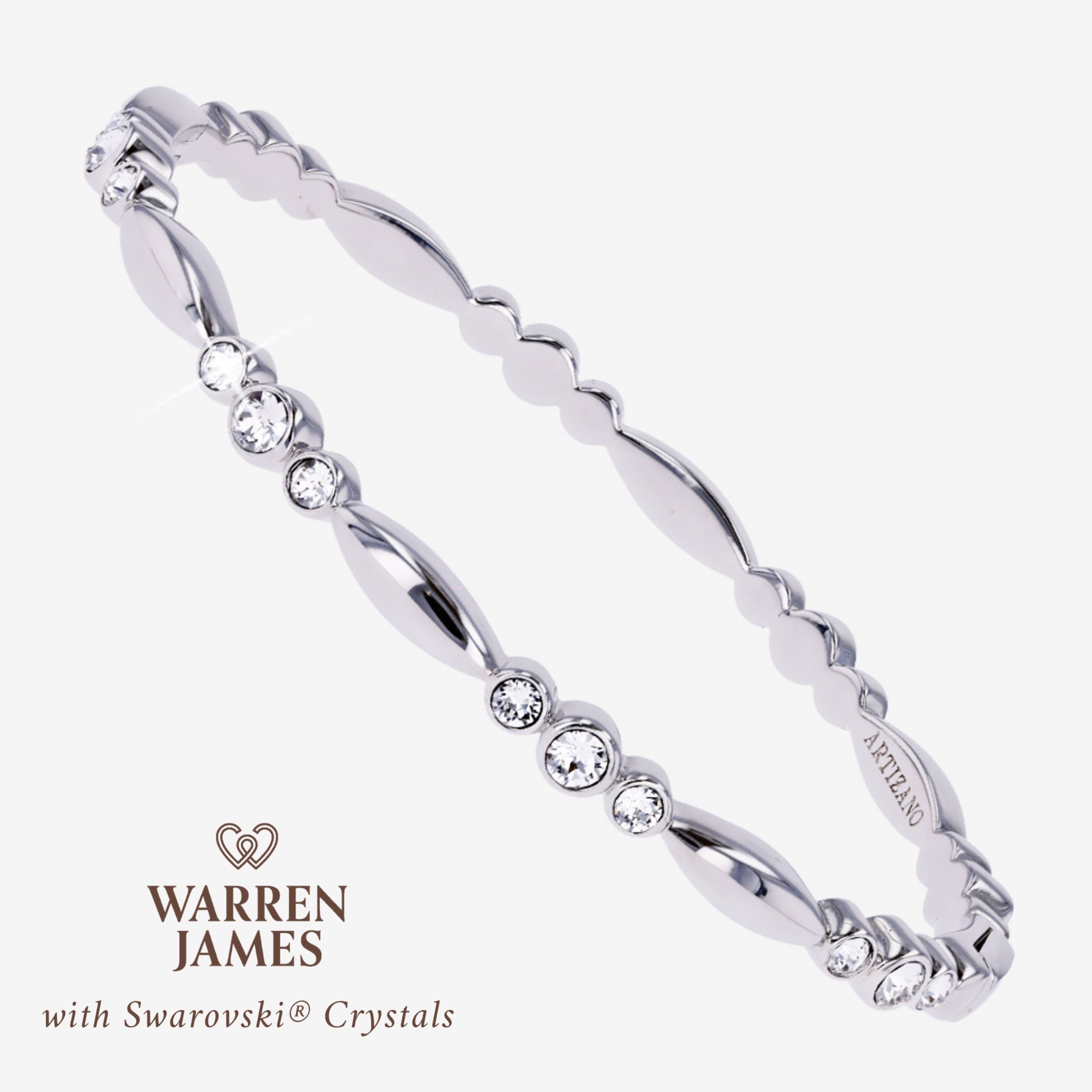 With Swarovski&reg; Crystals Sofia Bangle