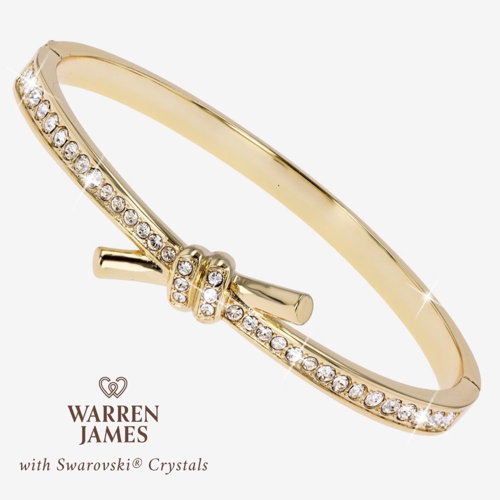 Juliana Knot Bangle With Swarovski<sup>&reg;</sup> Crystals