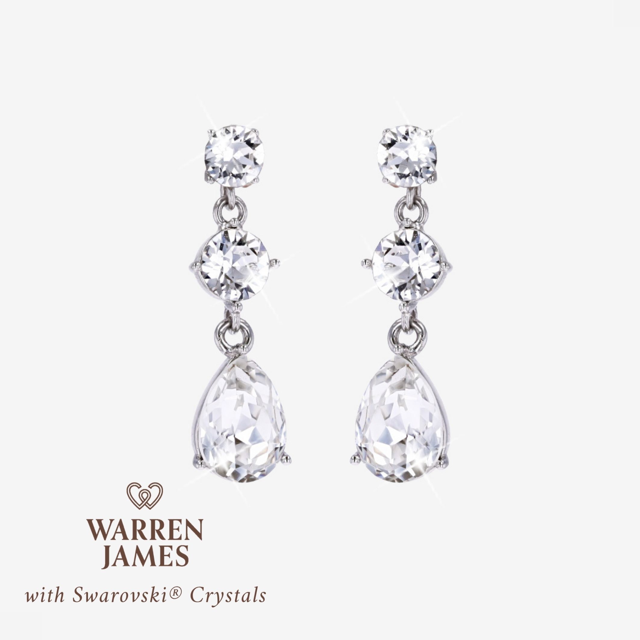 With Swarovski&reg; Crystals Natalia Earrings