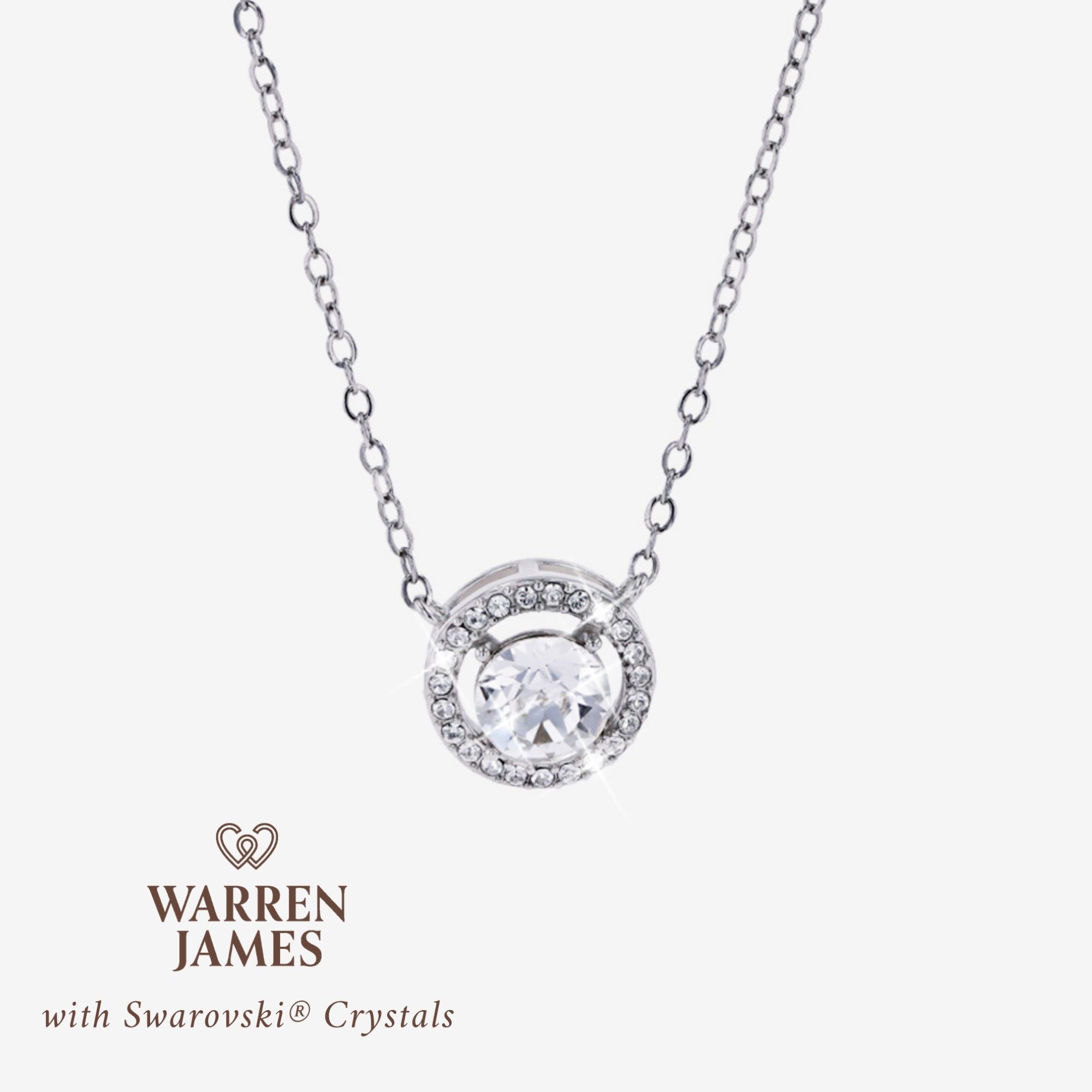 Halo Necklace With Swarovski&reg; Crystals