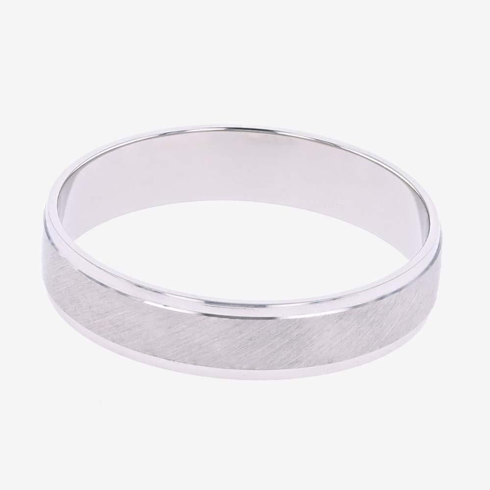 Platinum Mens Extra Heavyweight Brushed Band Ring 4.5mm