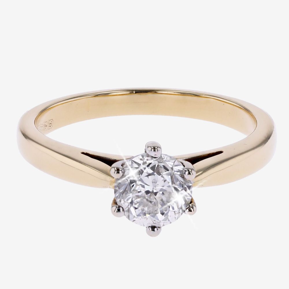 Second Hand 18ct Gold Diamond Solitaire Ring 1.00ct