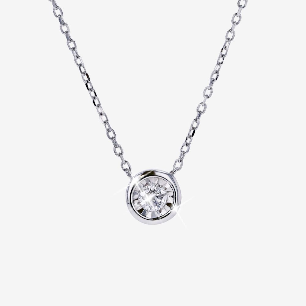 Diamond Lab-Grown Necklace .10ct