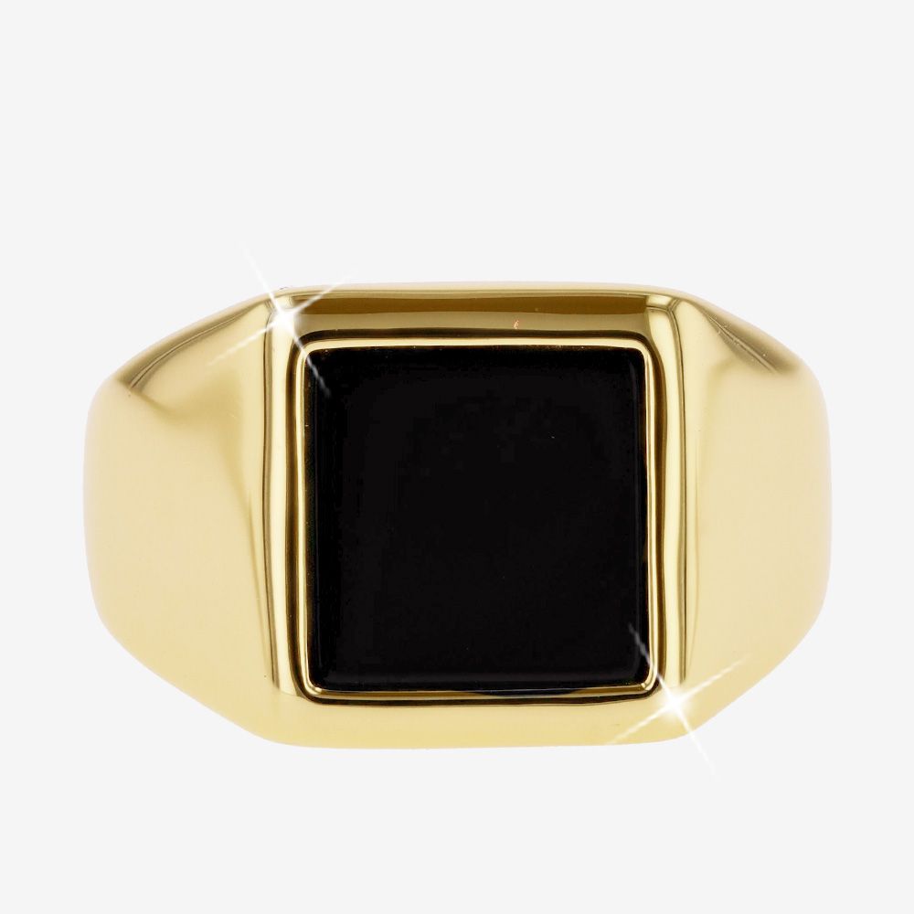 Mens Heavyweight Onyx Ring