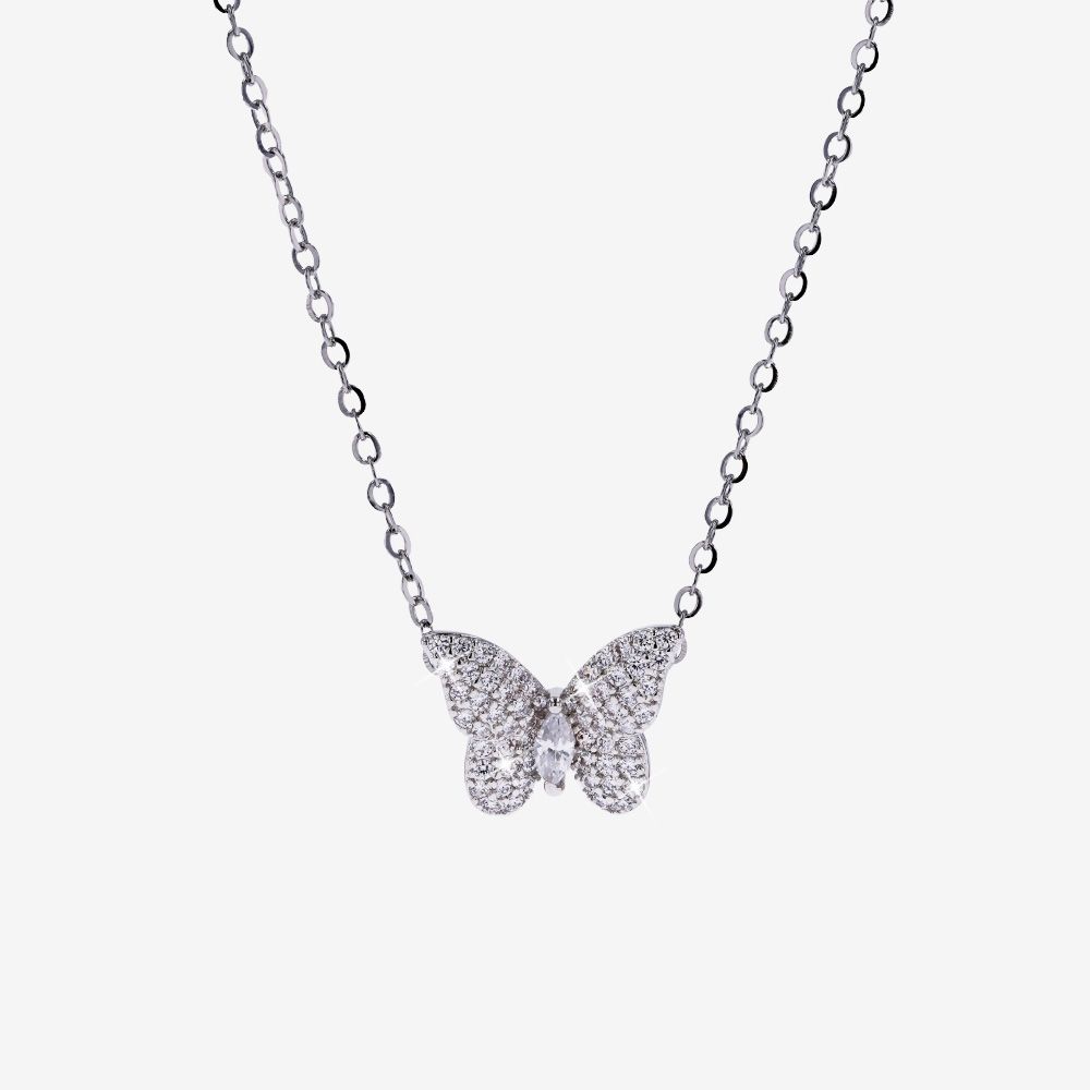 DiamonFlash&reg; Butterfly Necklace