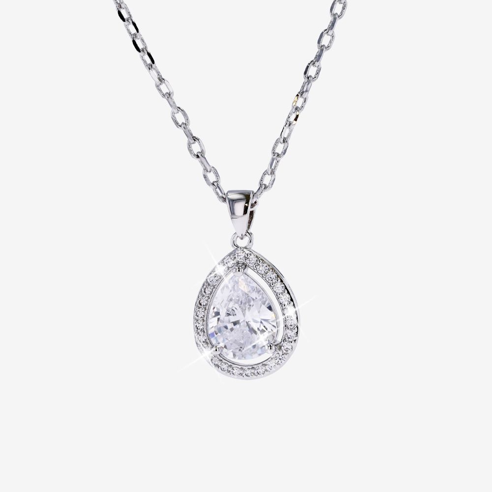 Juliet DiamonFlash<sup>&reg;</sup> Pear Necklace