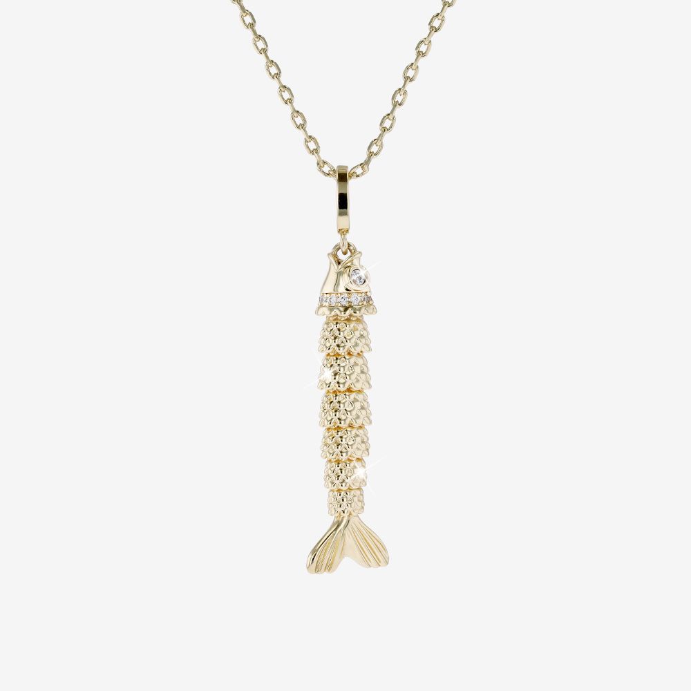 Artizano Articulated Fish Necklace 40mm