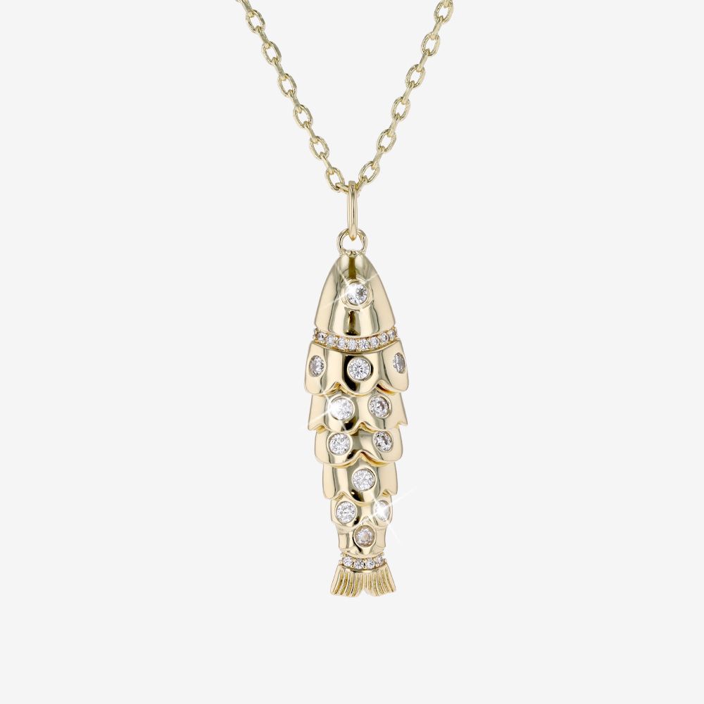 Artizano Articulated Fish Necklace 