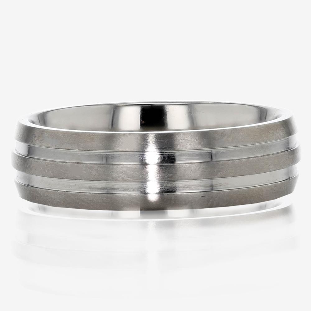 Male Heavy Rings Sterling Silver Mens Heavyweight Ring - Hand Set | Warren James