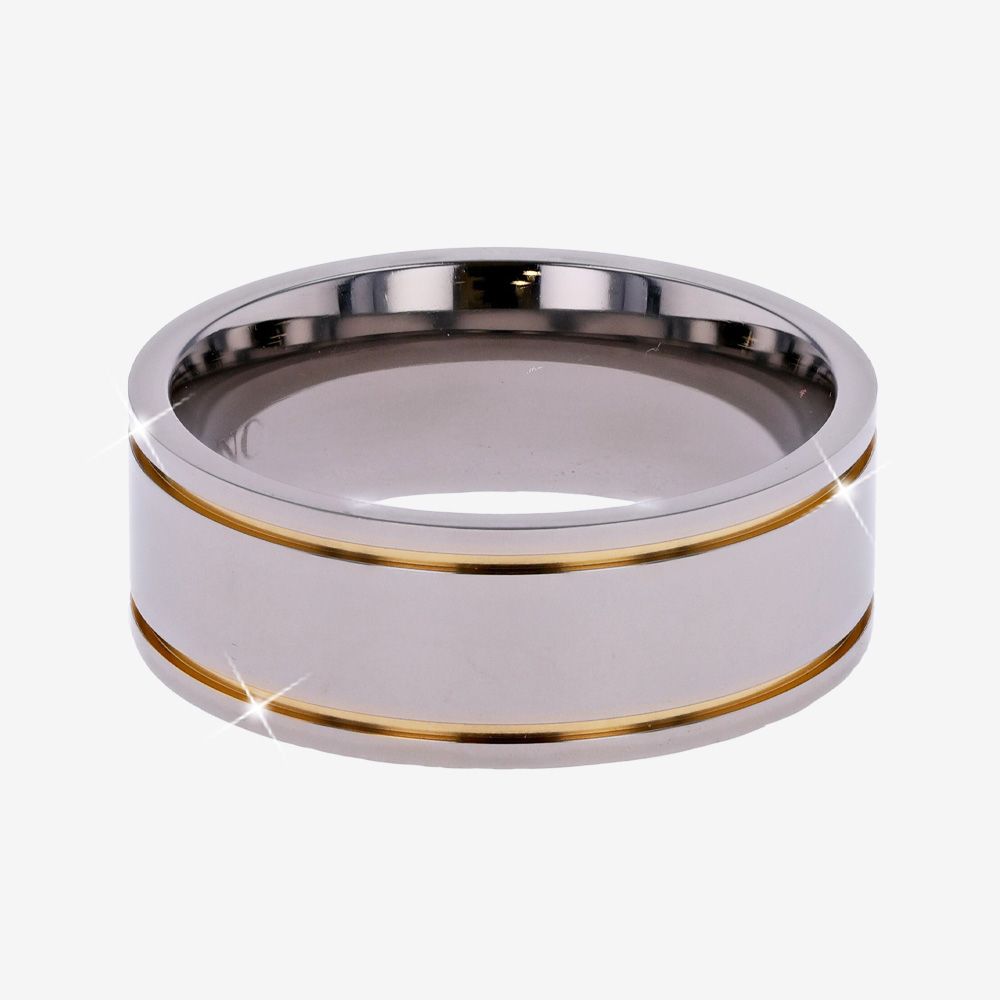 Mens Titanium 2 Colour Band Artizano
