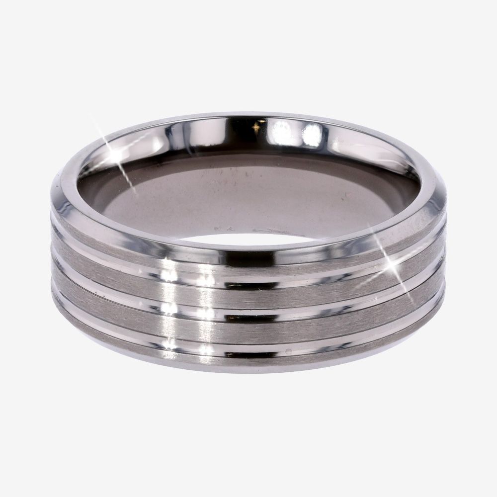 Mens Artizano Titanium Groove Band 8mm