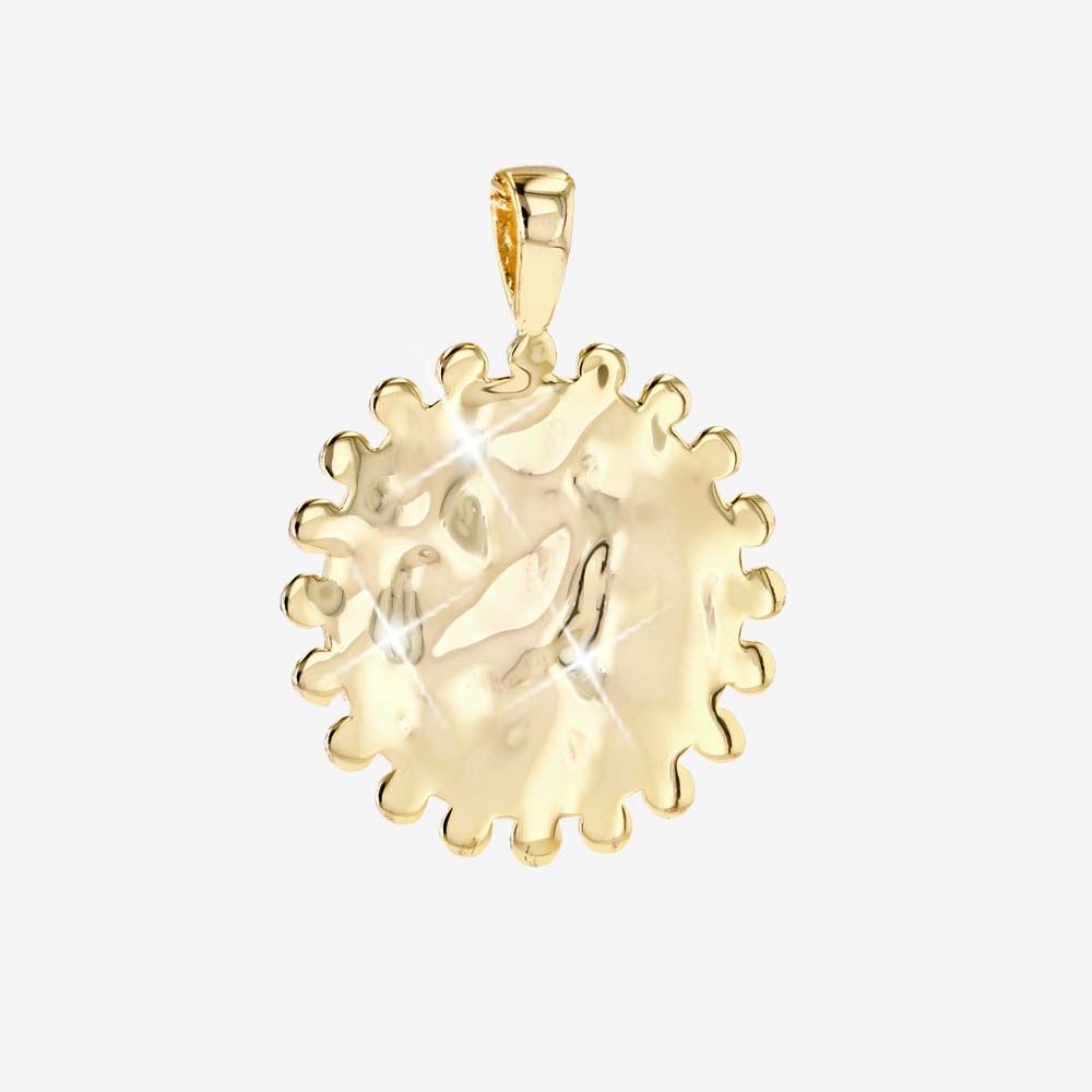 18ct Gold Vermeil on Silver Designer Pendant