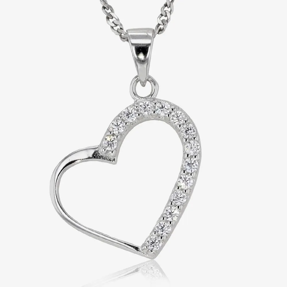 18ct Gold Vermeil on Silver Designer Heart Necklace | Warren James