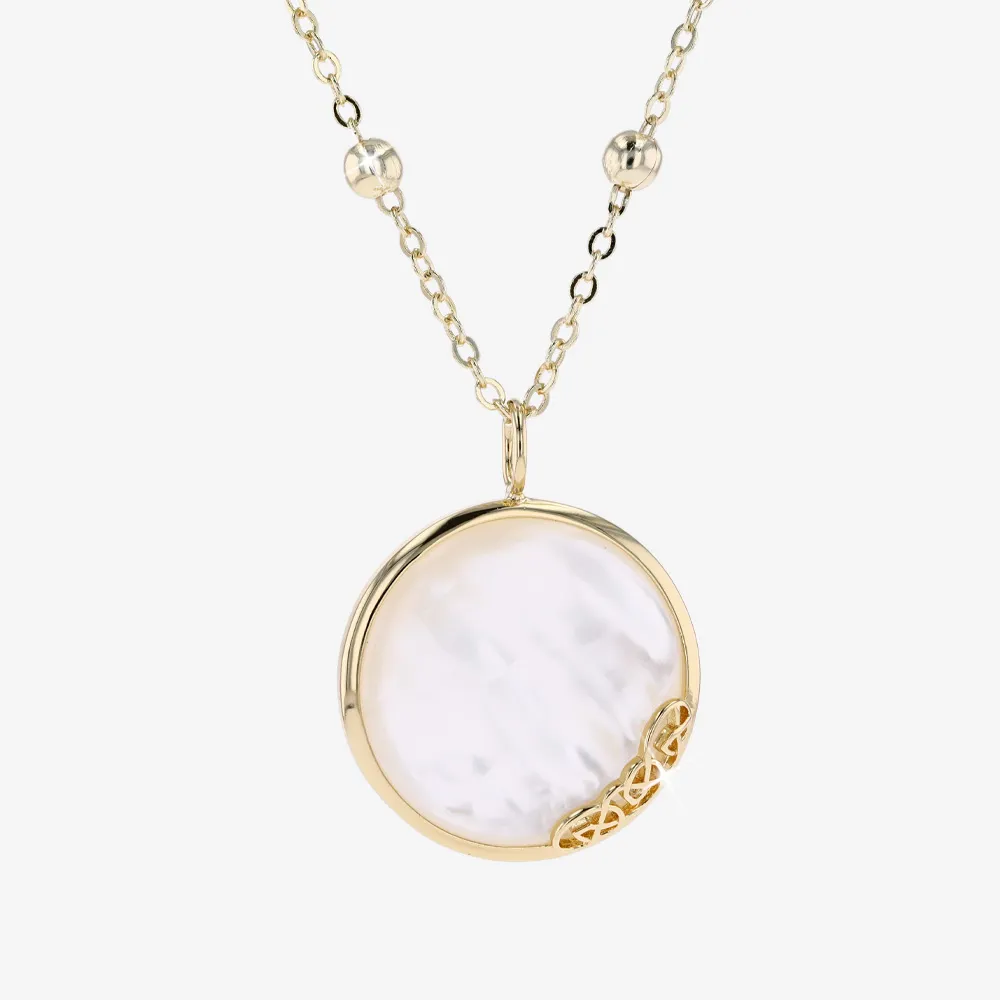 Pearl Pendant Necklace Lunar James Jewellery Real Mother Of Pearl