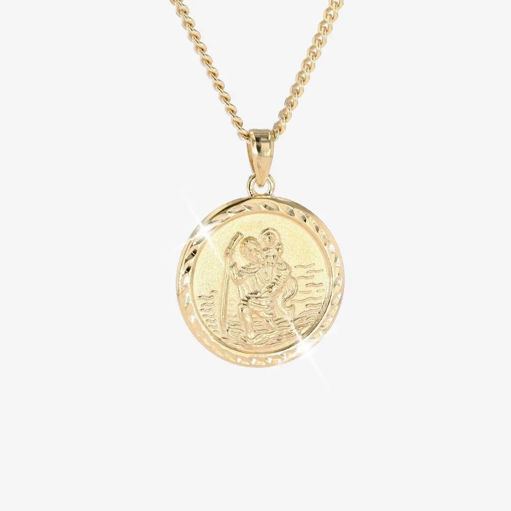 Silver Saint Christopher Pendant - Mens Necklace In Silver | Twistedpendant