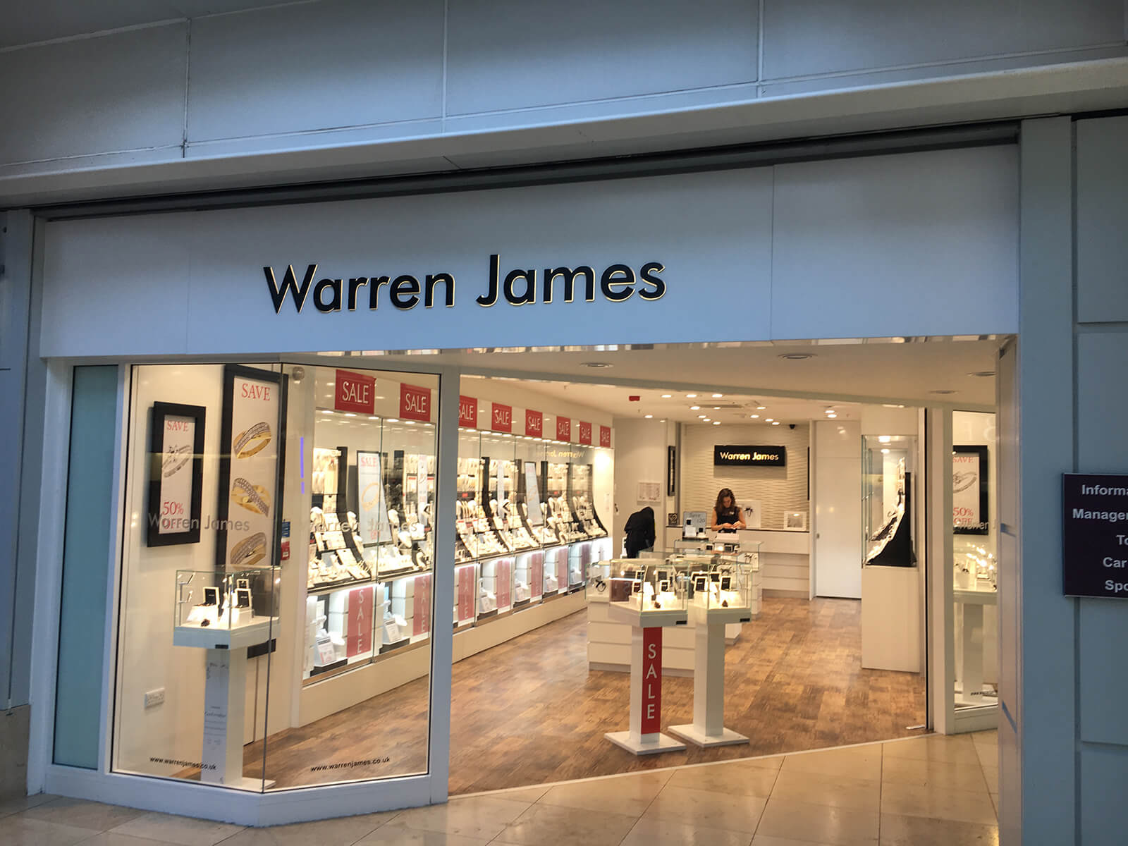 Basingstoke Warren James Jewellers